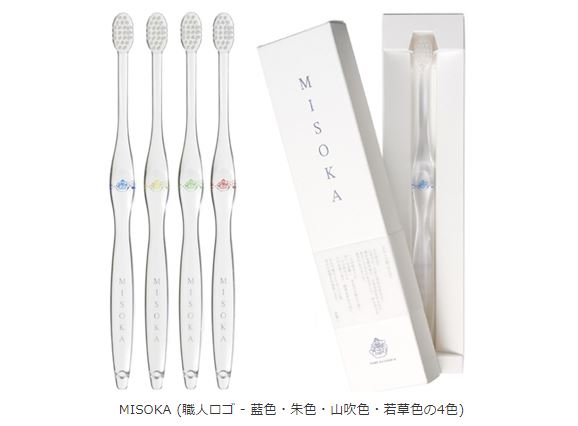 【口コミ】ミソカ(MISOKA)歯ブラシの使い方・種類・販売店舗について　歯ブラシMISOKA(ミソカ)ロゴ4色